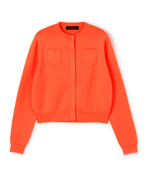 コットンカシミヤ クルーネックカーディガン