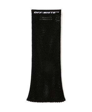 Off-White レーヨンポリエステル フィッシュネットニットスカート