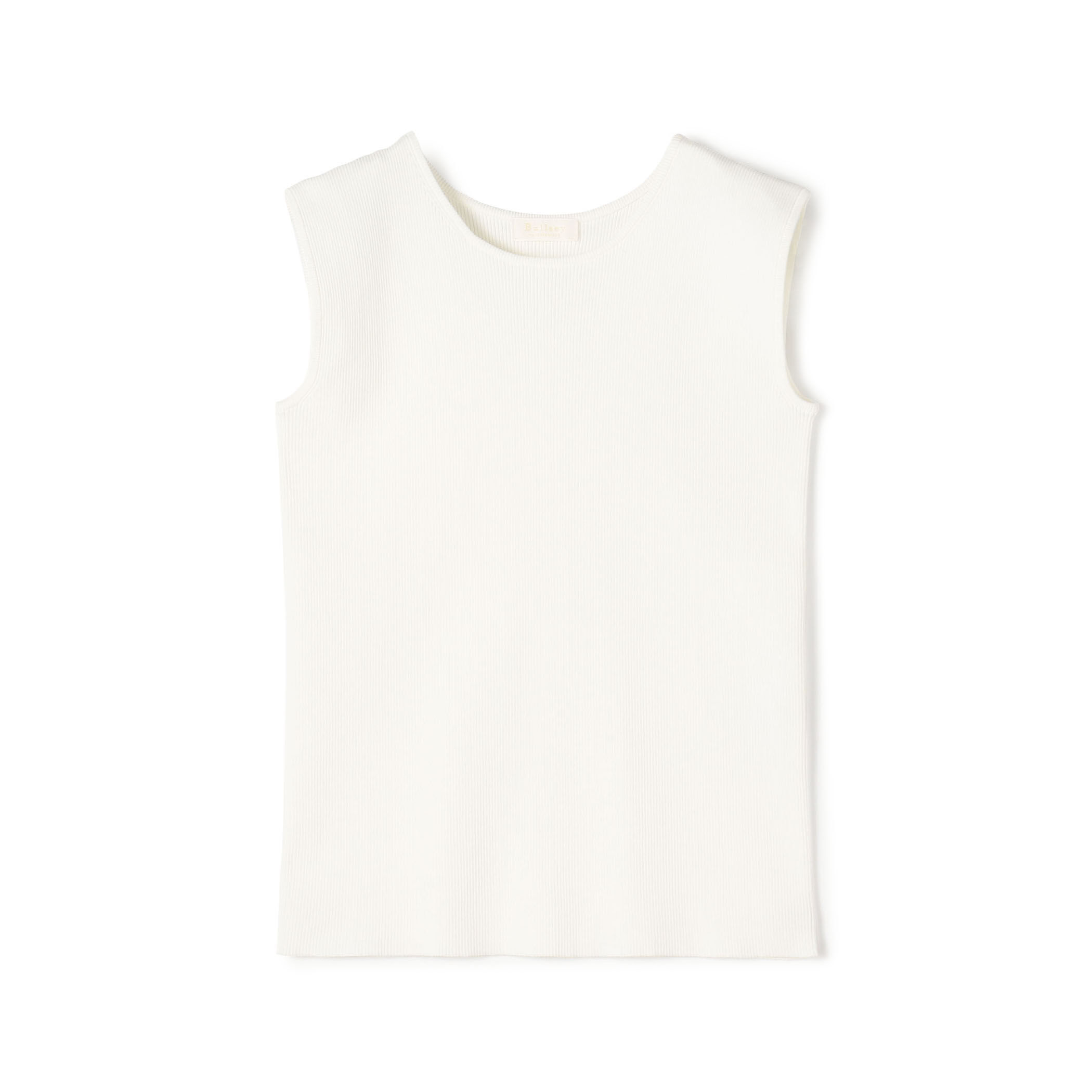 ポリエステルコットンリブ ノースリーブプルオーバー