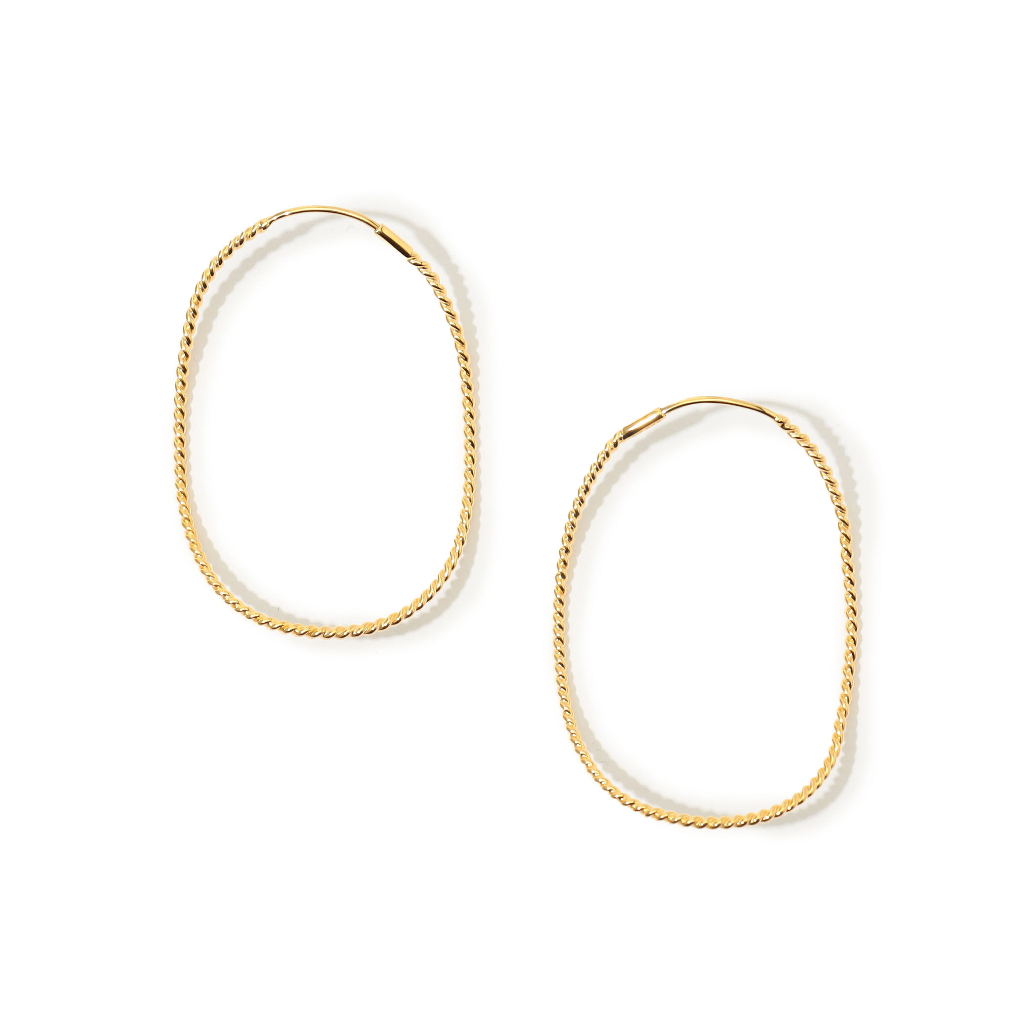 BAR Jewellery TWISTED CONTOUR ゴールド ピアス