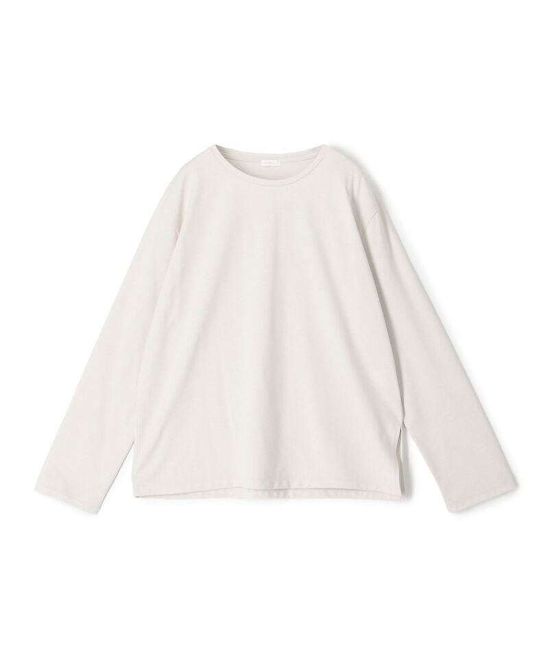 ファインコットン クルーネックプルオーバー