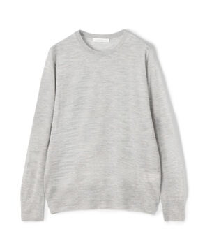 ウーステッドカシミヤ クルーネックプルオーバー