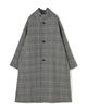 CABaN ウールダブルフェイス グレンチェックスタンドカラーコート