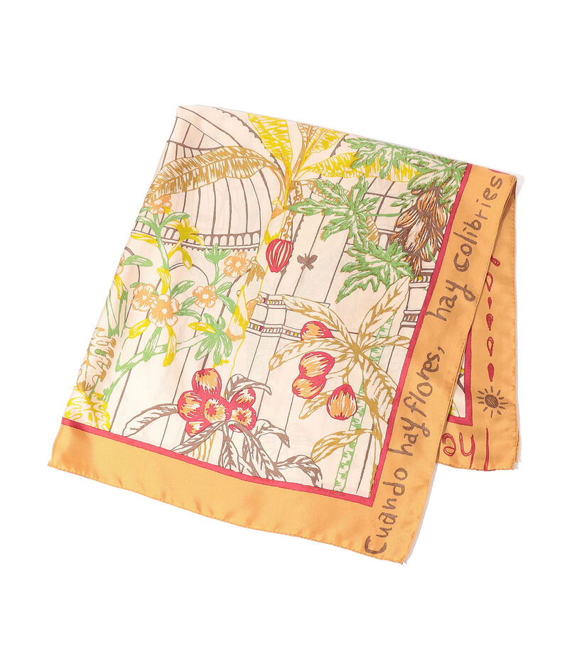 MANIPURI GARDEN シルクスカーフ