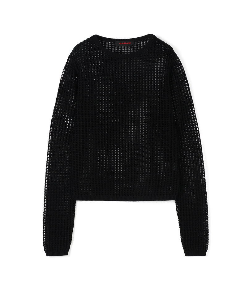 CABaN コットンメッシュ クルーネックプルオーバー