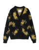 JIL SANDER MOHAIR SILK FLORAL DOUBLE FACE JACQUARD KNIT カーディガン
