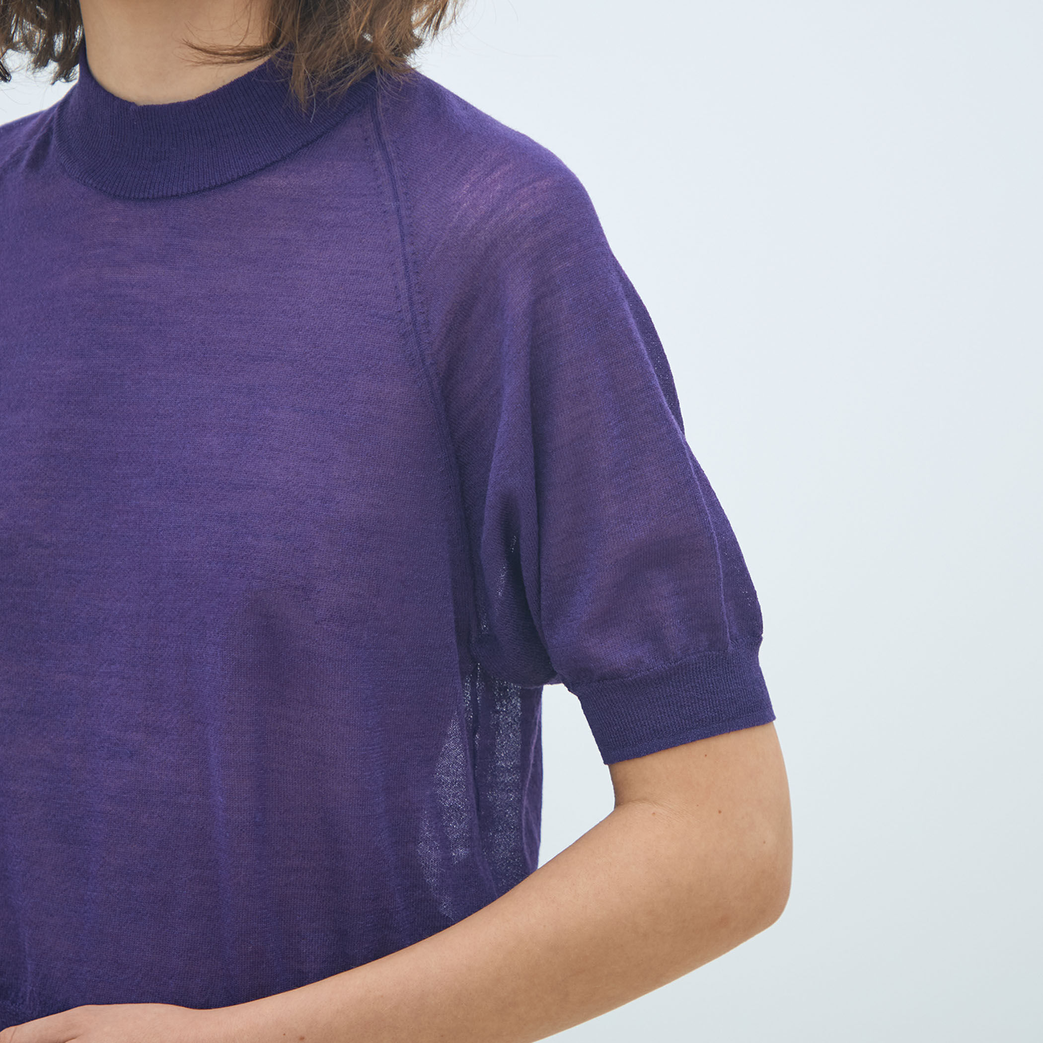 シアーウールブレンド ハーフスリーブプルオーバー｜トゥモローランド