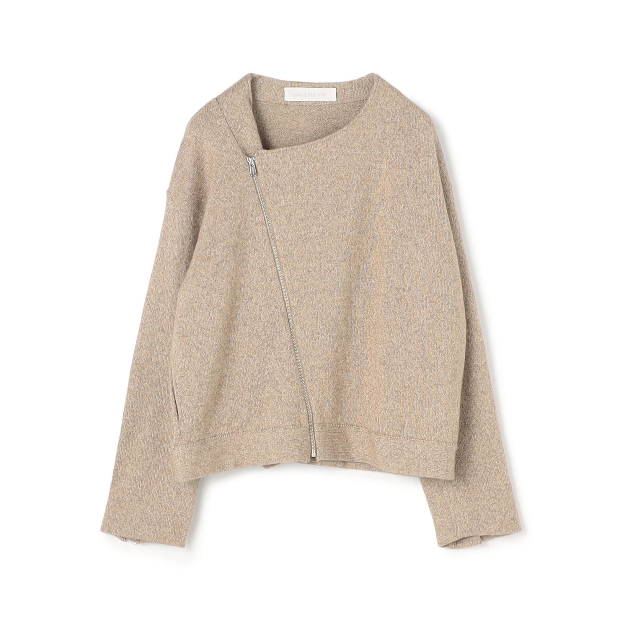 GALERIE VIE シェイプメモリーウェザー タックヘムブルゾン ユーティリティセットアップ 」 ステンカラー ZIPブルゾン（07-23BI03