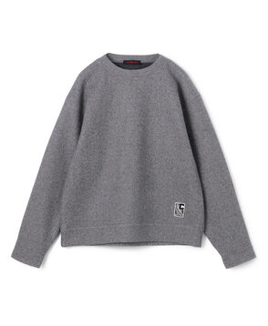 CABaN ウールコットンダブルフェイス クルーネックプルオーバー
