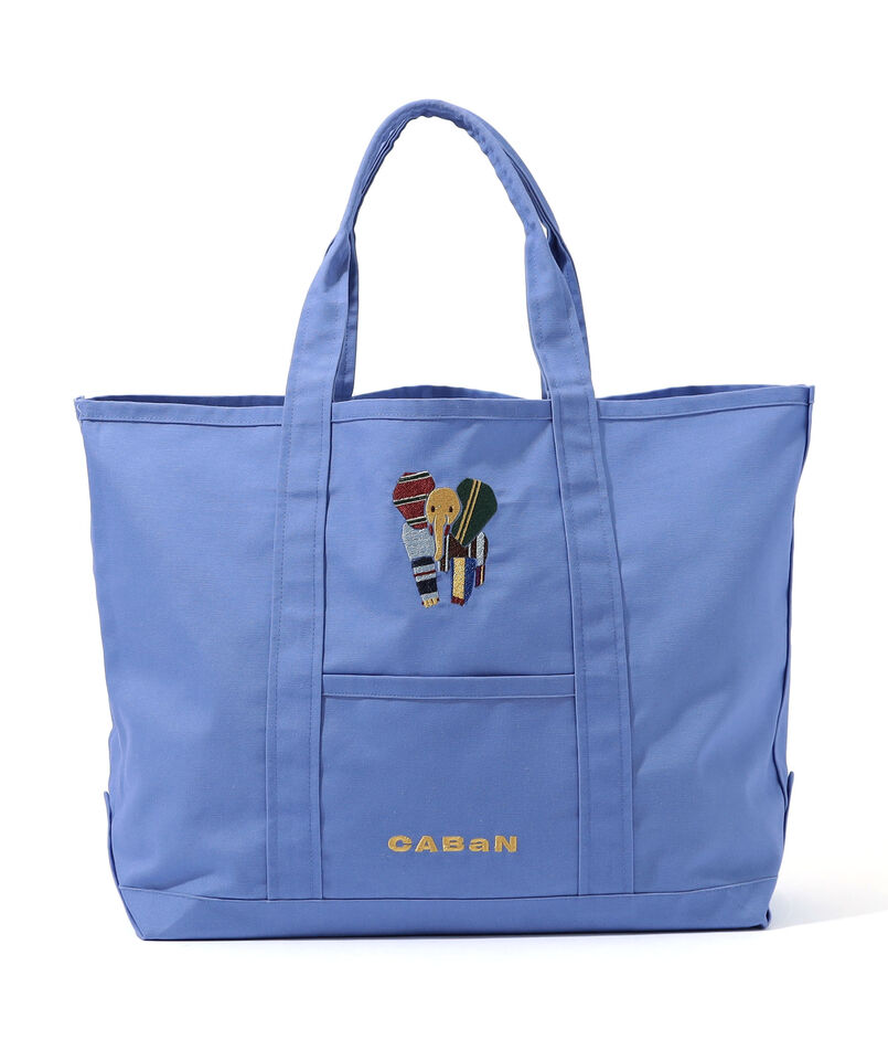 Elephant刺繍 プレイフルトートバッグ