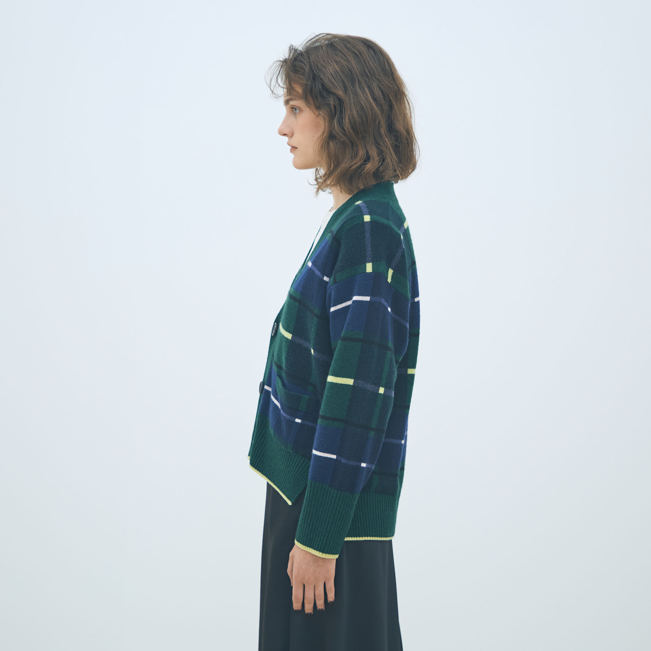 NZ LAMBS プリント Vネックカーディガン｜トゥモローランド 公式通販