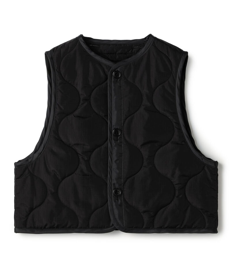 HYKE QUILTED CROPPED VEST キルティング クロップドベスト