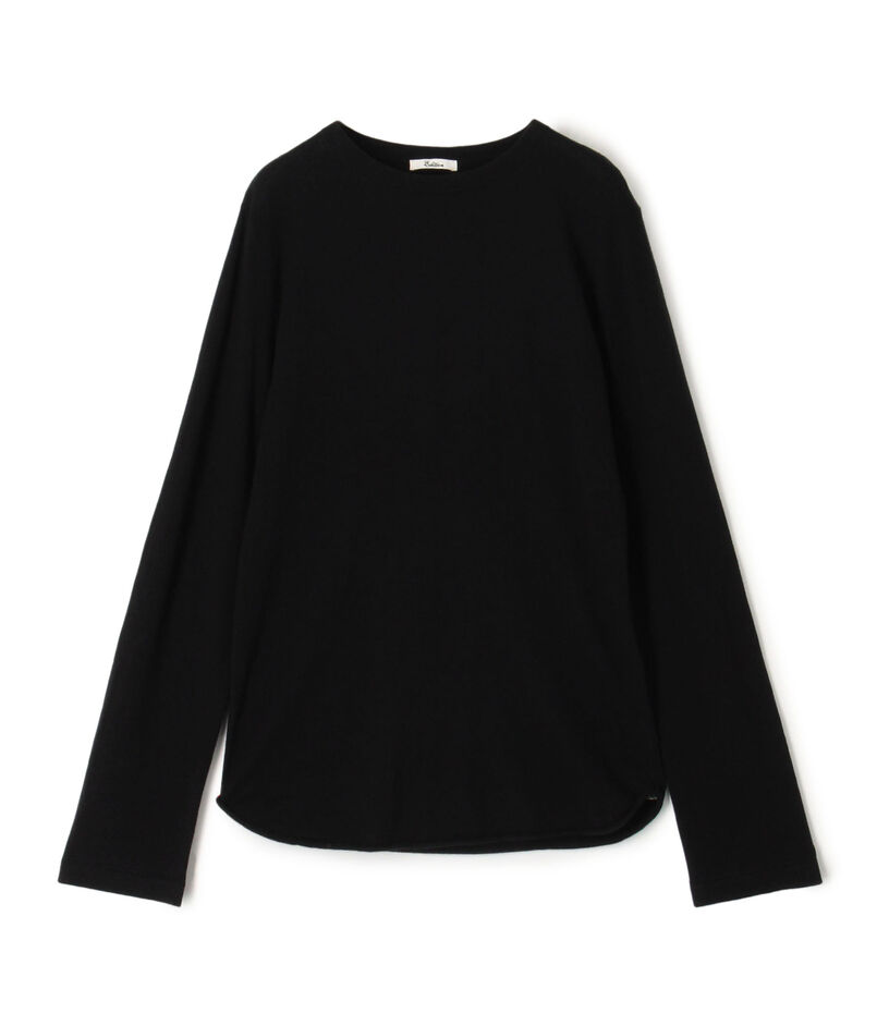 コットンカシミヤ ロングスリーブニット