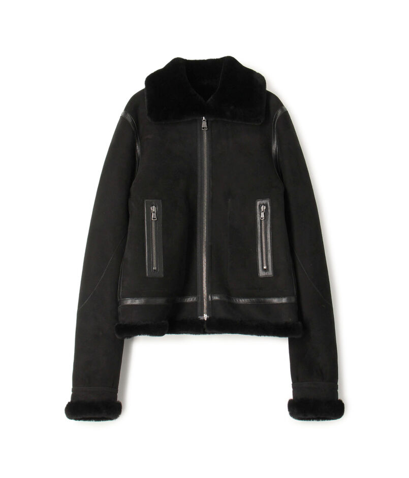 ラムレザー ムートンジャケット