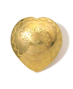 ADRAR Heart ゴールド ブローチピン