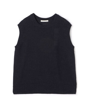 ■リネンリリヤーン クルーネックプルオーバーベスト