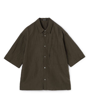 リネンキュプラシルクコンパクト ハーフスリーブシャツ