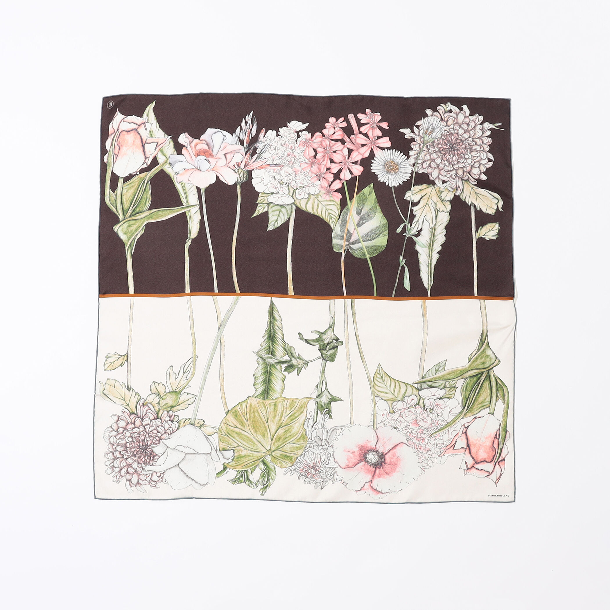 Flower　新品✨トゥモローランド　モクテルプリント キャンディースリー セール】 モクテルプリント キャンディースリーブシャツワンピース