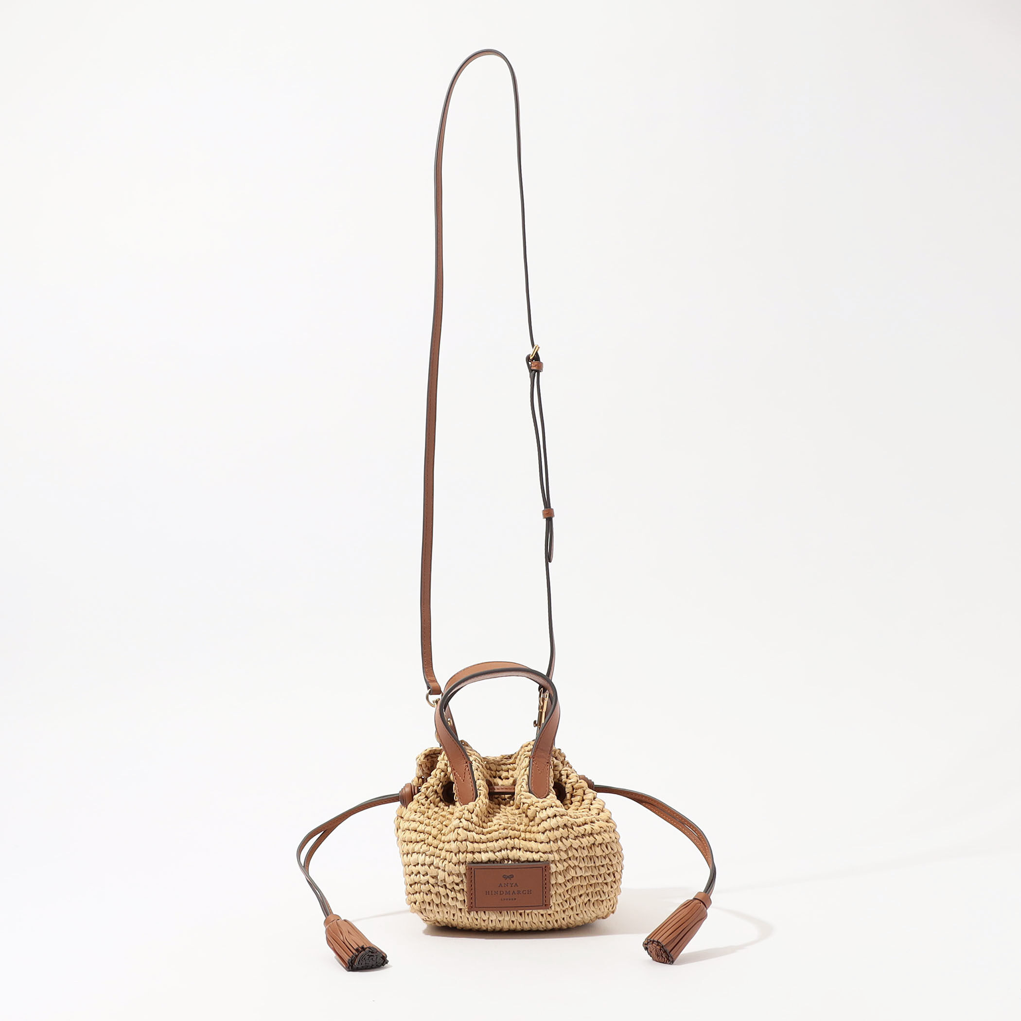 ANYA HINDMARCH スモール ドローストリングトートバッグ ...