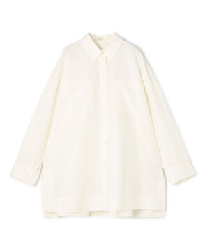 コットンシルクポプリン チュニックシャツ