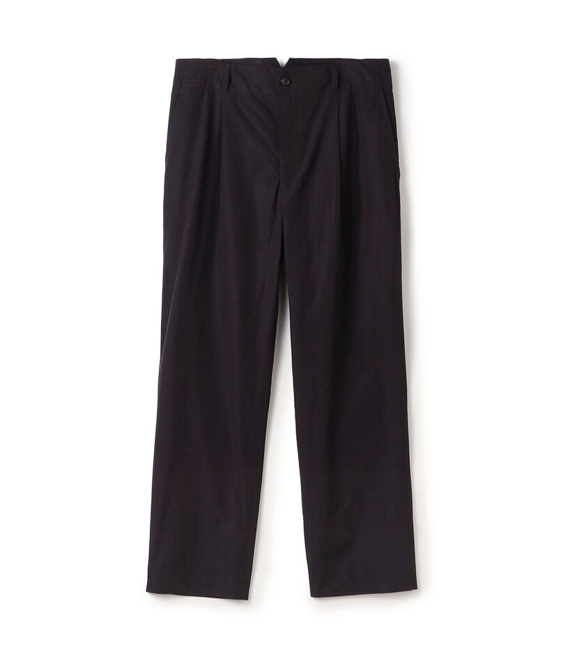 CABaN シャトルポプリン 1タックパンツ