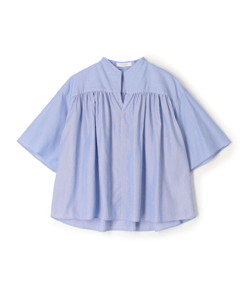 コットンブロード ギャザーブラウス