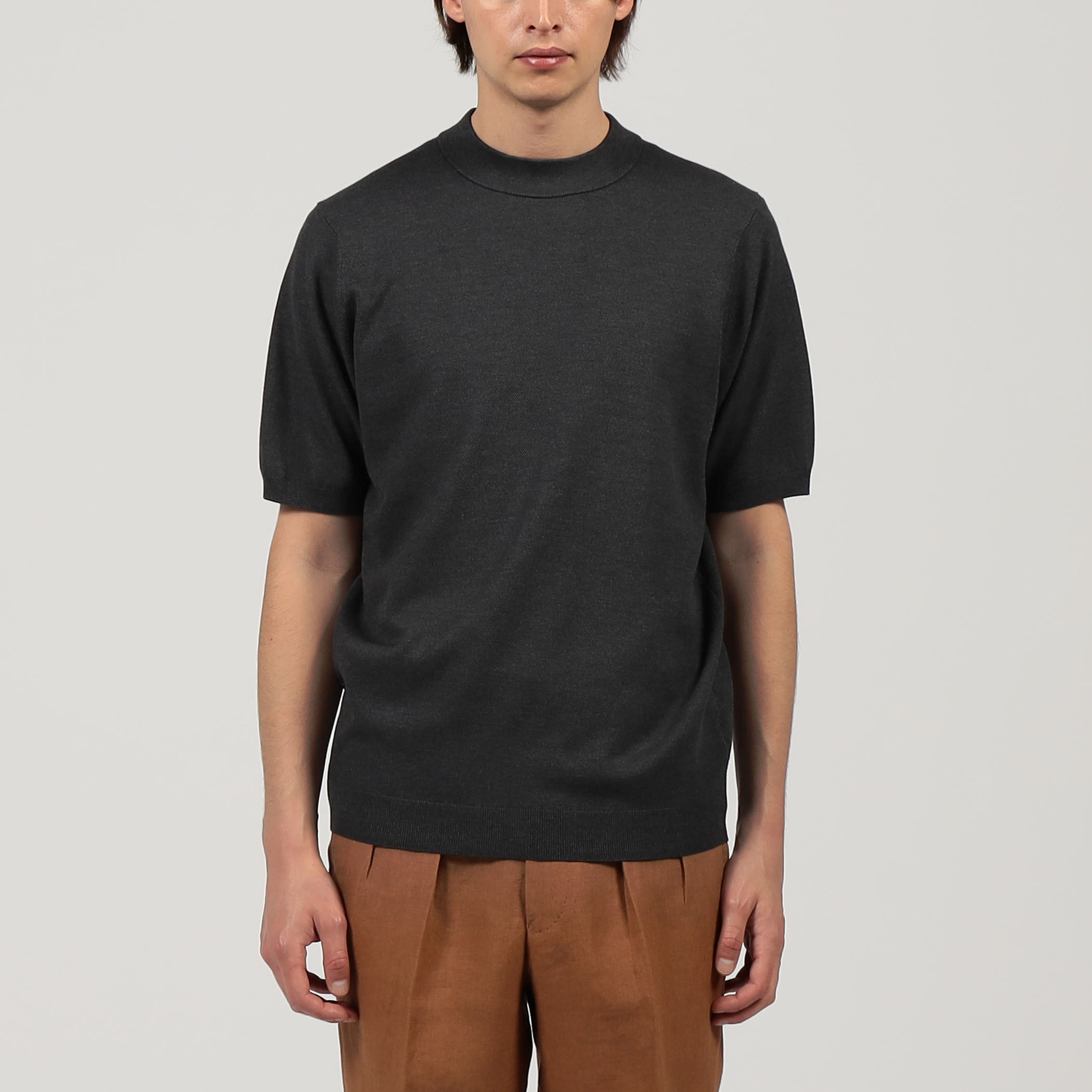 TOMORROWLAND tricot シルクコットン モックネックプルオーバー