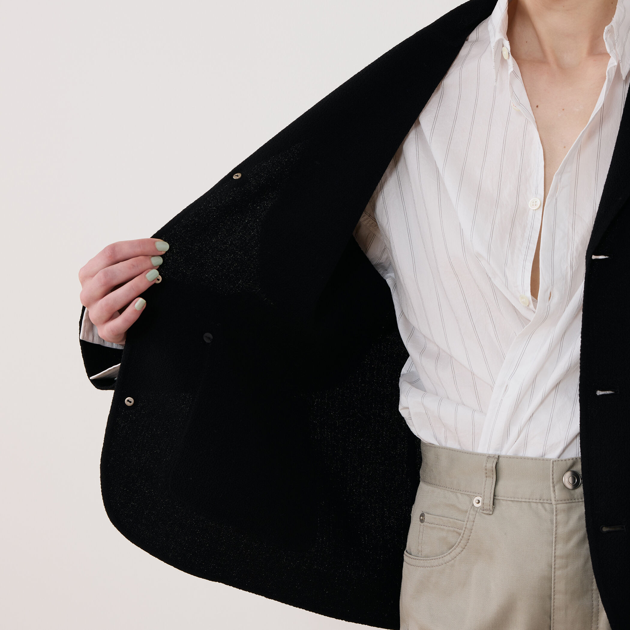 ウールダブルクレープ スリーボタンジャケット｜トゥモローランド 公式通販