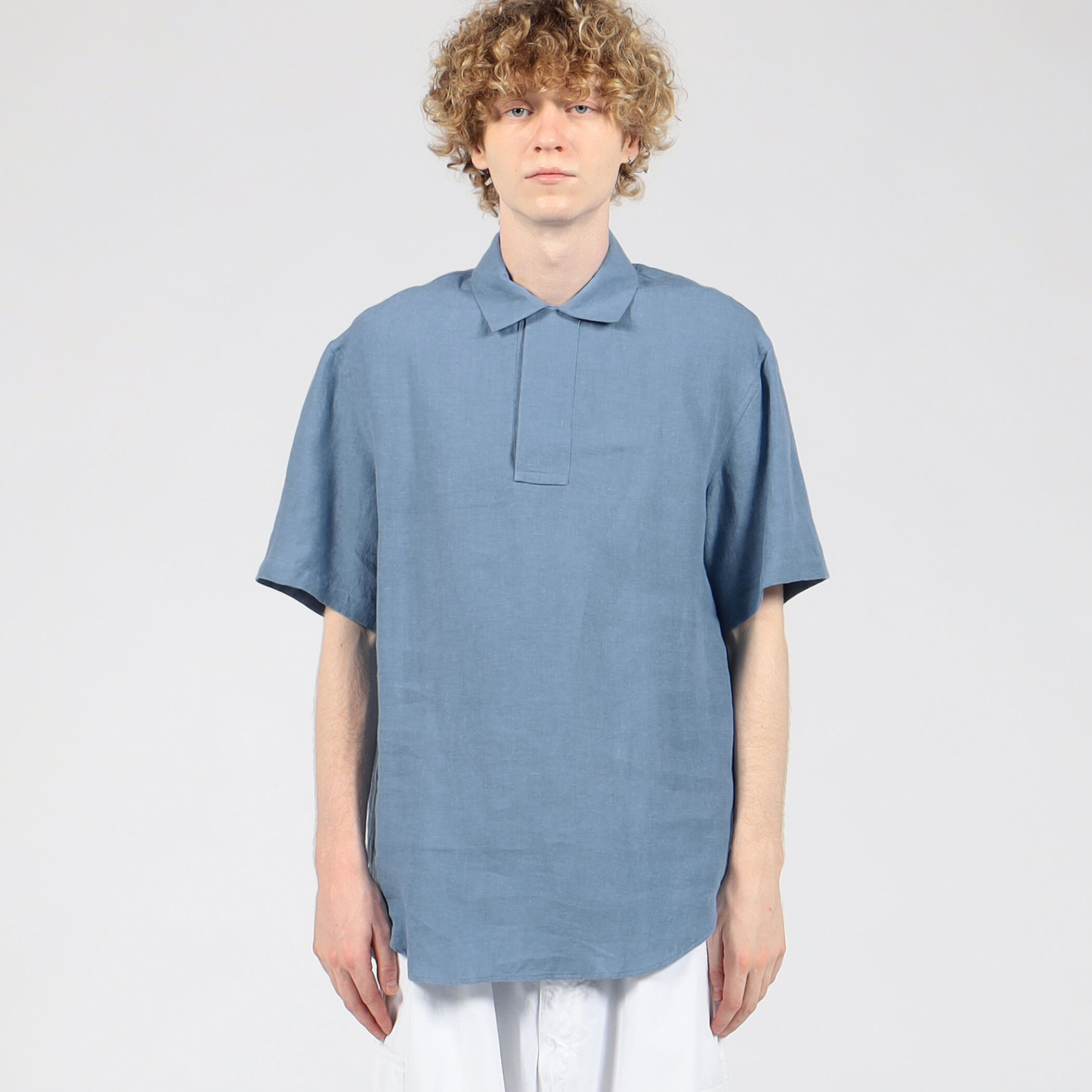 別注】BOURRIENNE×LAND OF TOMORROW LIGHT LINEN SHIRT