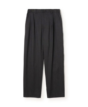 ウォッシャブルギャバジン タックパンツ