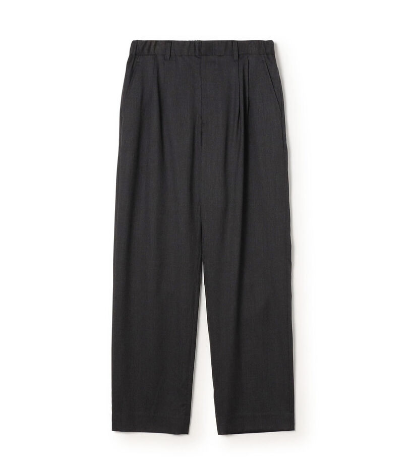 ウォッシャブルギャバジン タックパンツ