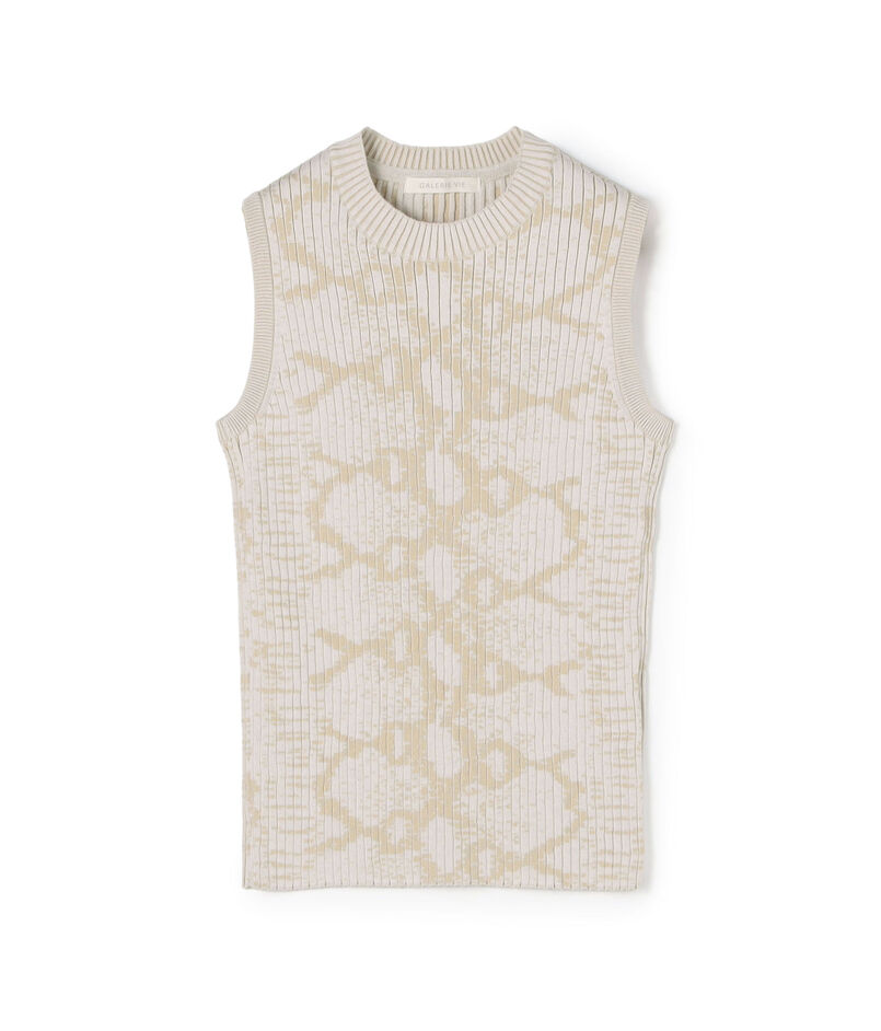 コットンリブスネークノースリーブプルオーバー