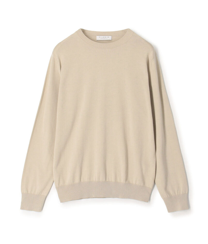 ギザコットン クルーネックニット