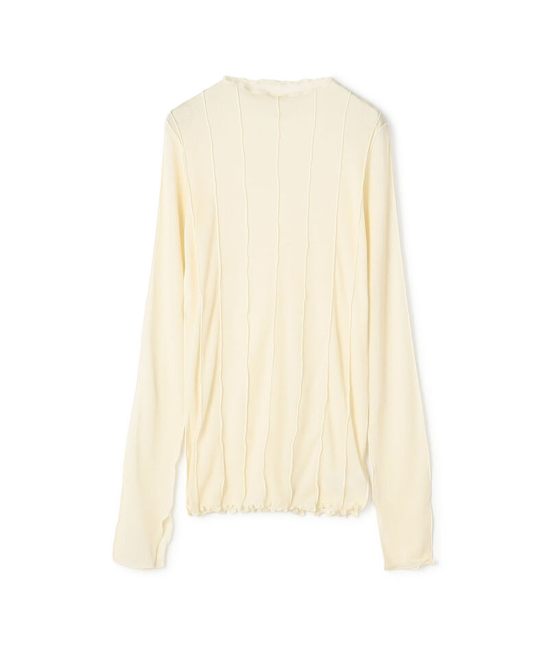 HAKUJI Sheer rib BN PO ボトルネック プルオーバー
