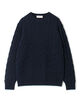 TOMORROWLAND TRICOT スーパーファインラムウール ケーブルクルーネックプルオーバー