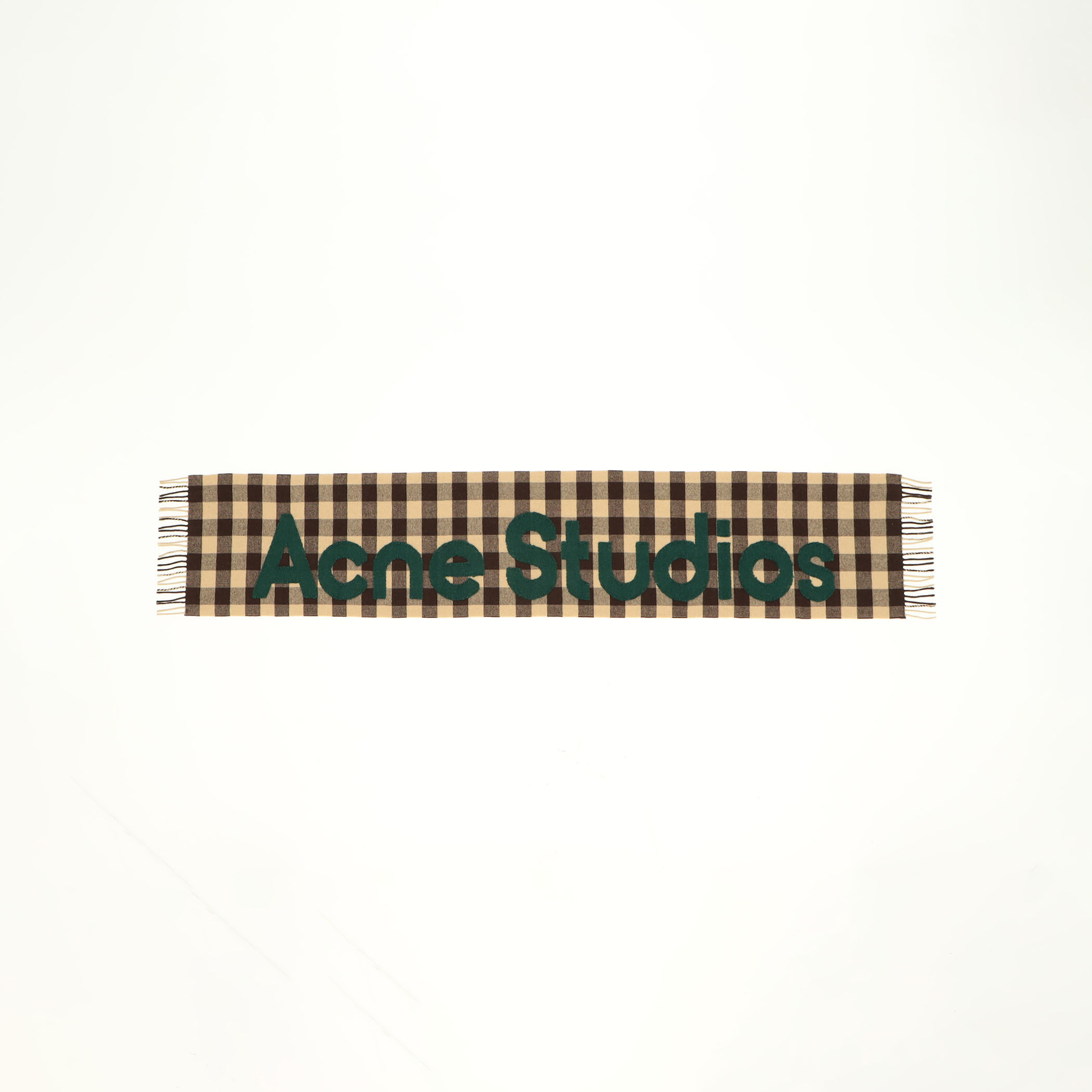 Acne Studios チェックロゴスカーフ｜トゥモローランド 公式通販