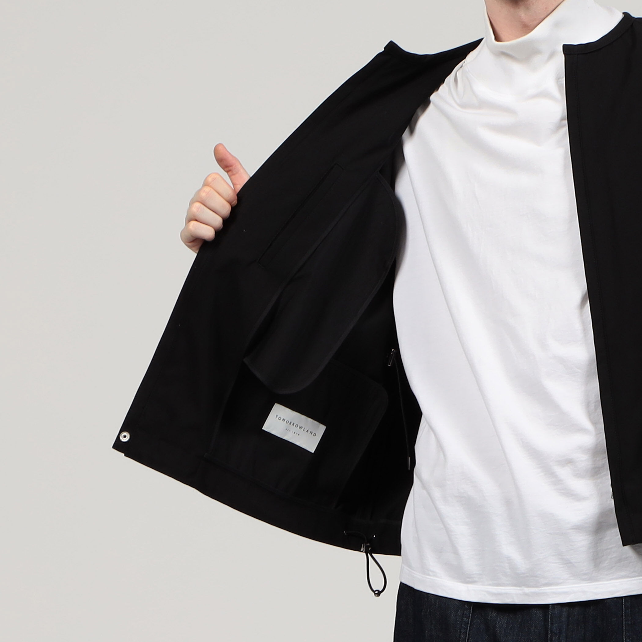 □コットンナイロン ジップアップブルゾン｜トゥモローランド 公式通販