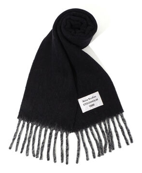 ■Acne Studios ロゴフリンジスカーフ