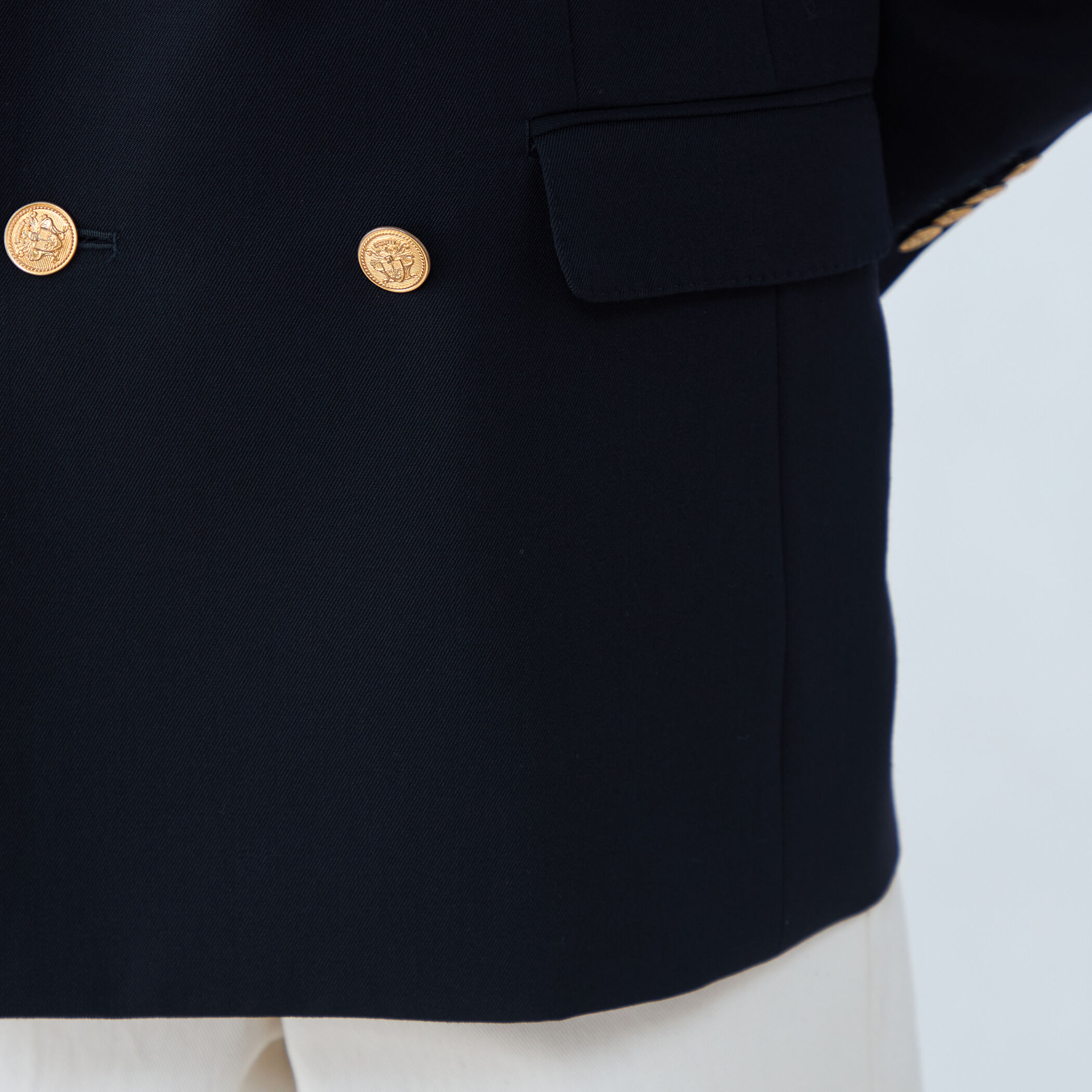 ビンテージギャバジン ダブルブレストジャケット｜トゥモローランド