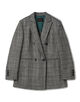 SILK AIR GLEN CHECK ダブルブレストジャケット