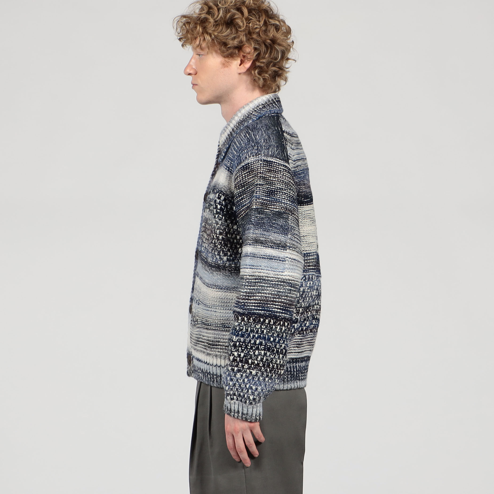 TOMORROWLAND tricot ウール アクリル ニットブルゾン