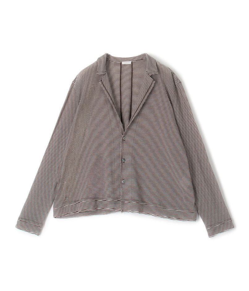 コットンガーゼジャージー テーラードカーディガン