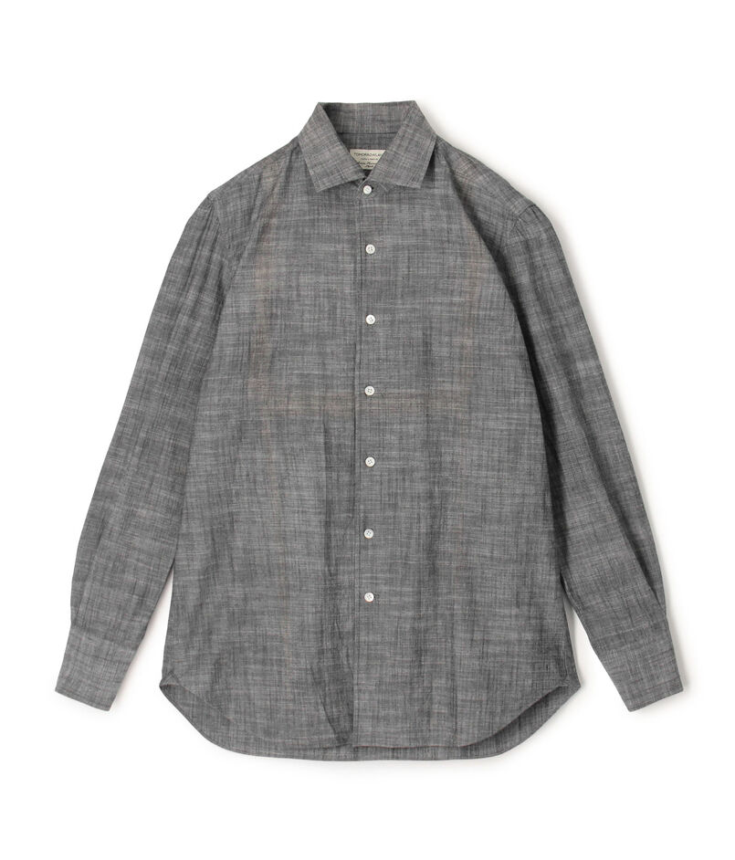【別注】Maria Santangelo Marcello コットンシャンブレー ワンピースカラーシャツ