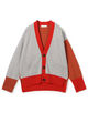 ■NZ LAMB 9G Vネックカーディガン