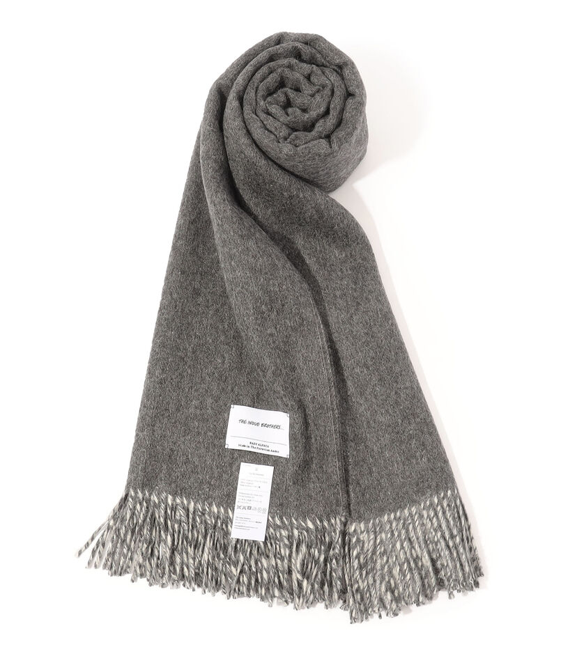 The Inoue Brothers Two-Colour Large Brushed Stole