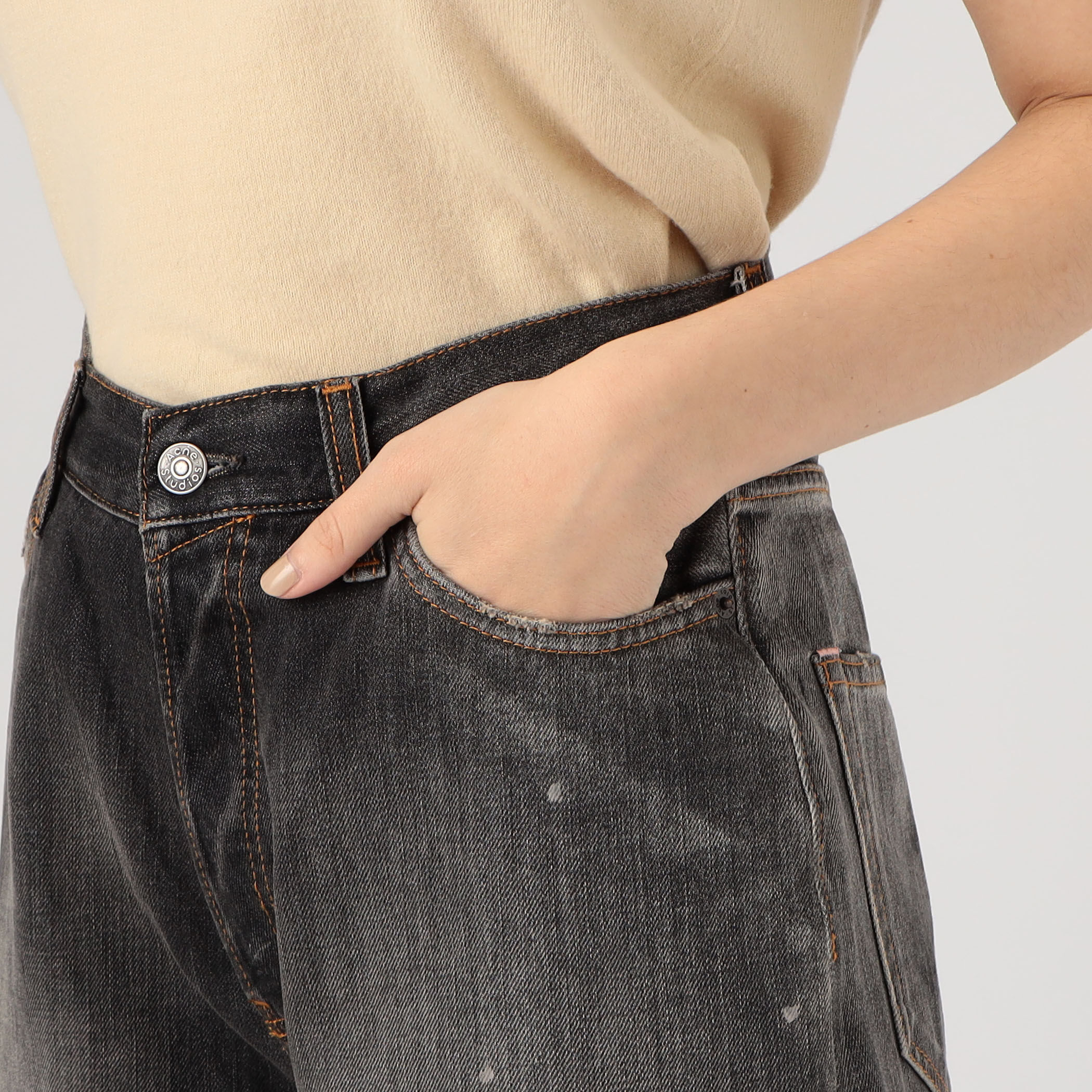 Acne Studios 2023 U BLACK TRAFALGAR デニムパンツ｜トゥモローランド