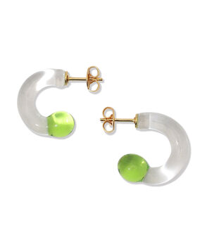 LEVENS JEWELS MINI GLASS HOOP ピアス