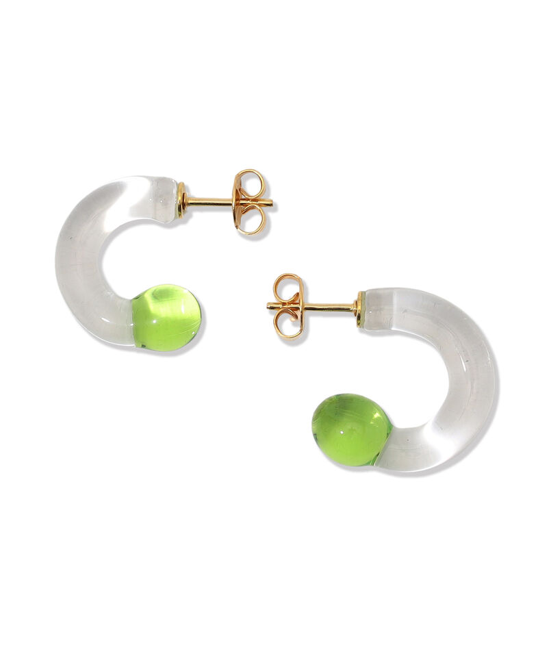 LEVENS JEWELS MINI GLASS HOOP ピアス