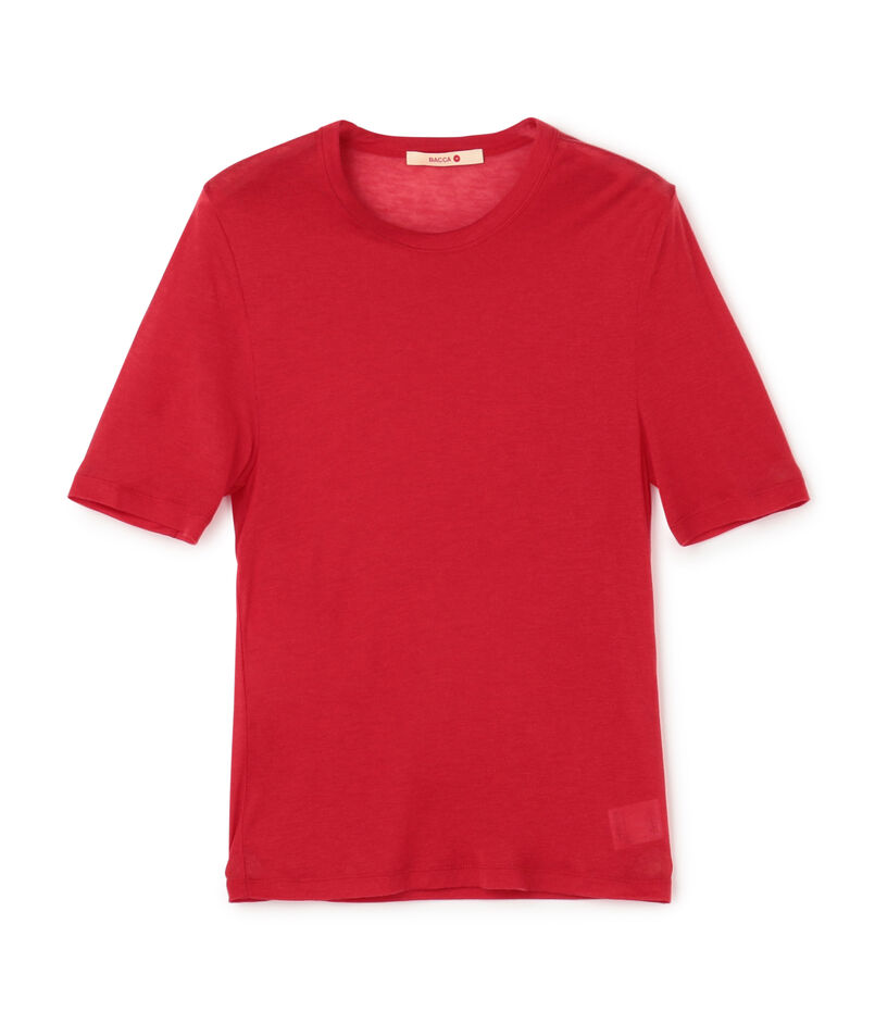 テンセルシルク ベーシックTシャツ