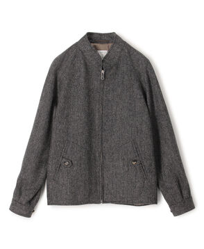 【別注】CARUSO ウールヘリンボーン スタンドカラーブルゾン